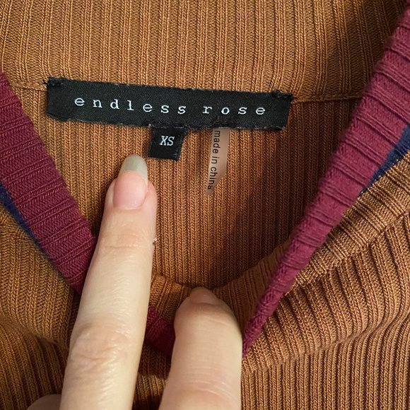 Endless Rose Striped Long Sleeve Sweater Dress - Picture 4 of 4